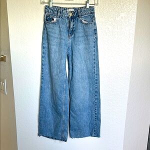 MNG Classic girl Blue wide leg jeans Size 11